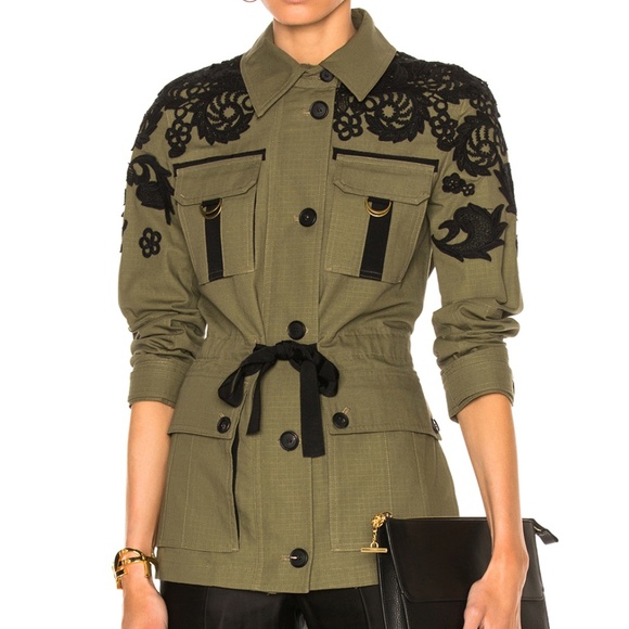 veronica beard army blazer